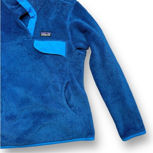 Patagonia Re-Tool Snap T PolarTec Fleece Pullover Bright Blue Womens XS - Picture 5 of 15
